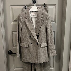 H&M Herringbone Suit